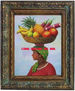 india dominicana con canasta de frutas 4