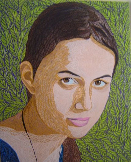 Laura Acrylic Canvas Portrait