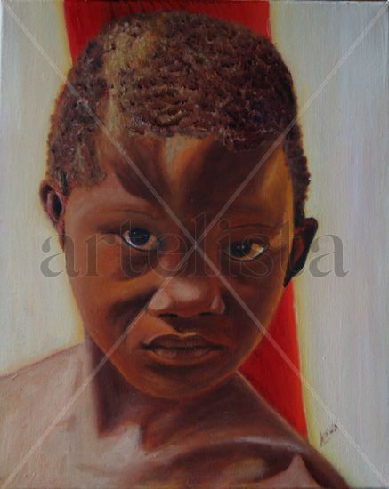 E16 Niño de Kasempa (2011) Oil Canvas Figure Painting