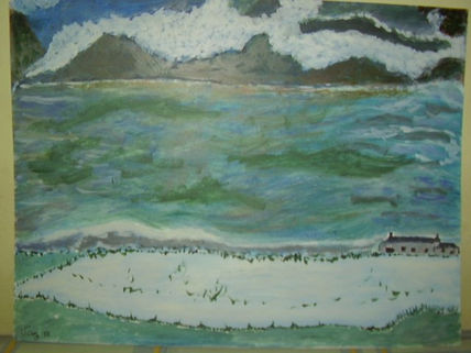 Nieve y agua.