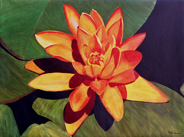 NENÚFAR AMARILLO Acrylic Canvas