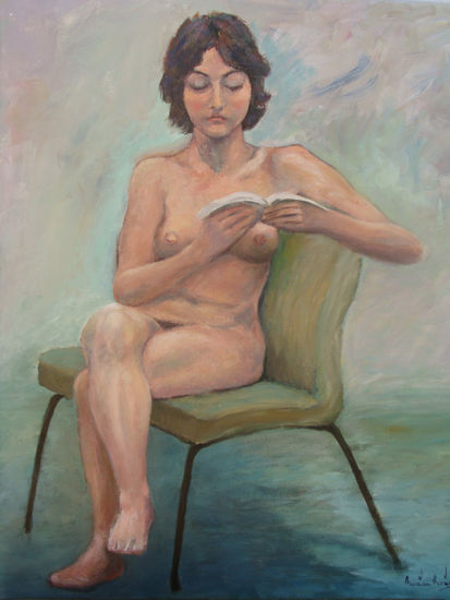 Leyendo Acrylic Canvas Nude Paintings