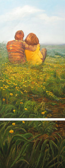 la pareja Oil Panel Landscaping