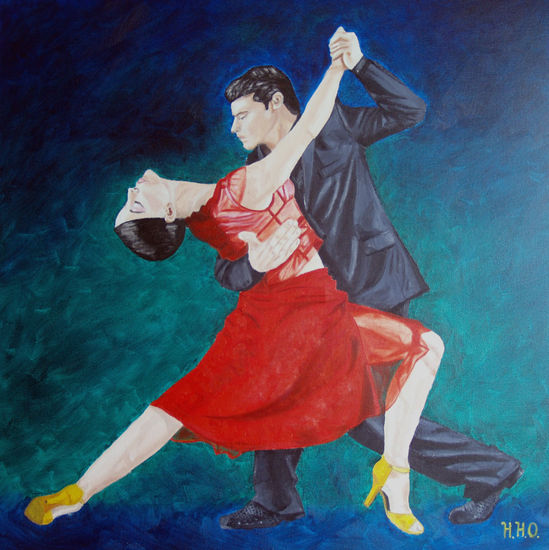 Tango Óleo Lienzo Figura