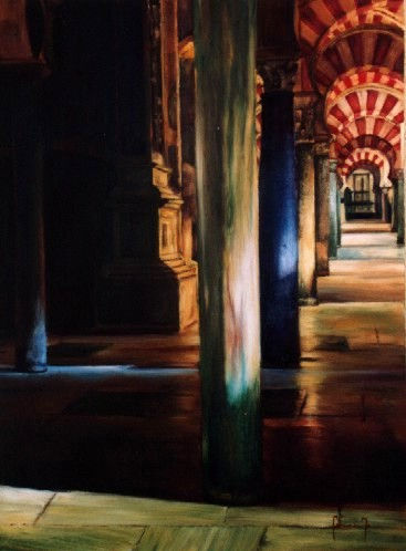 Interior Mezquita Oil Canvas