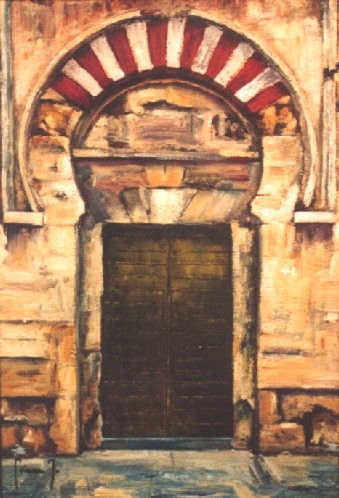 Puerta Mezquita Oil Canvas