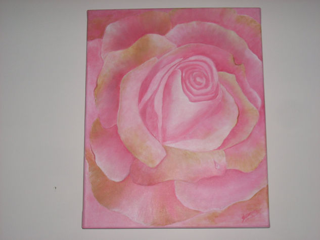 ROSA ROSA Acrylic Canvas Floral Painting