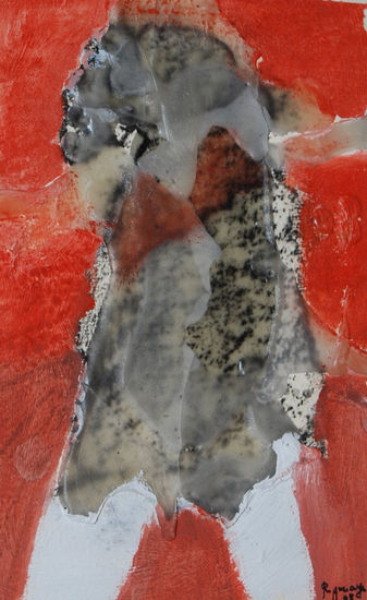 Pequeños demonios IV. Mixed media Paper Figure Painting