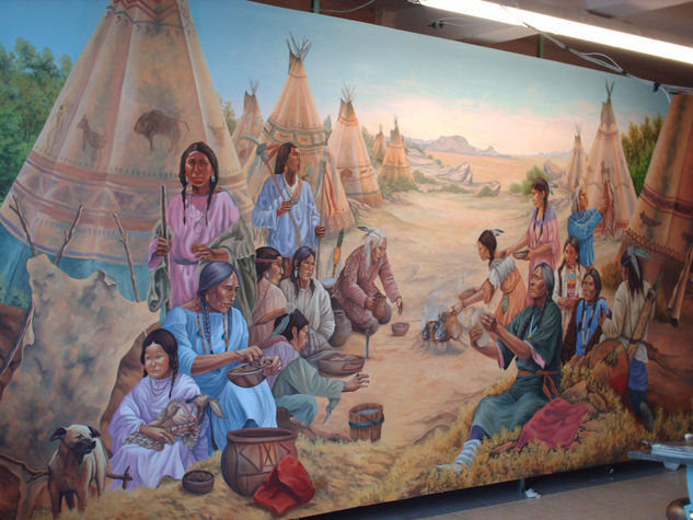 Saúl Gómez Pizano Mural Apaches 1 