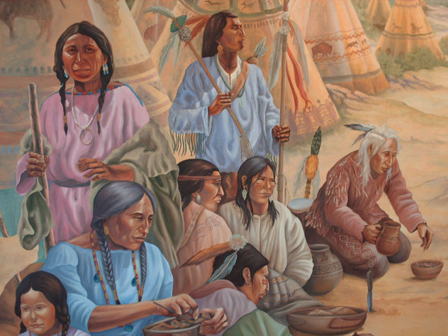 detalle mural apaches