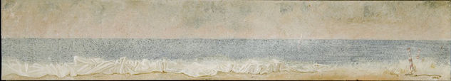 Olas III Oil Panel Marine Painting