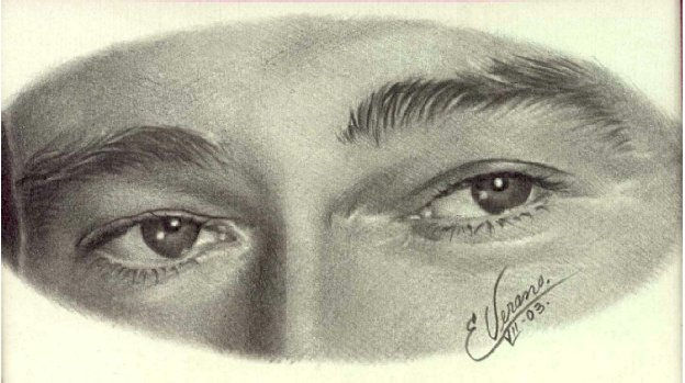 Ojos John Wayne Grafito