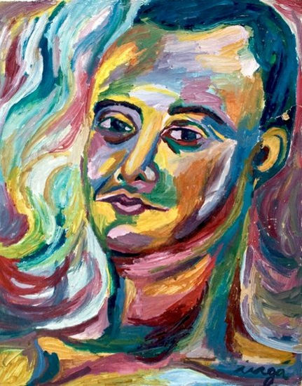 josias1 Gouache Paper Portrait