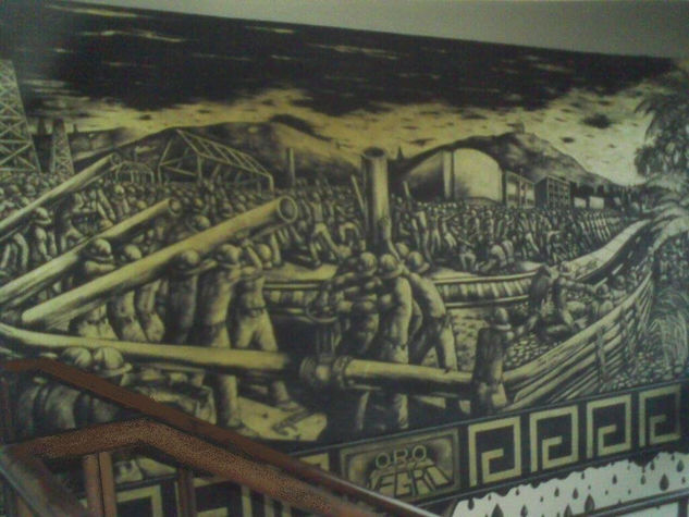 Mural Oro Negro Industrial Otros Otros