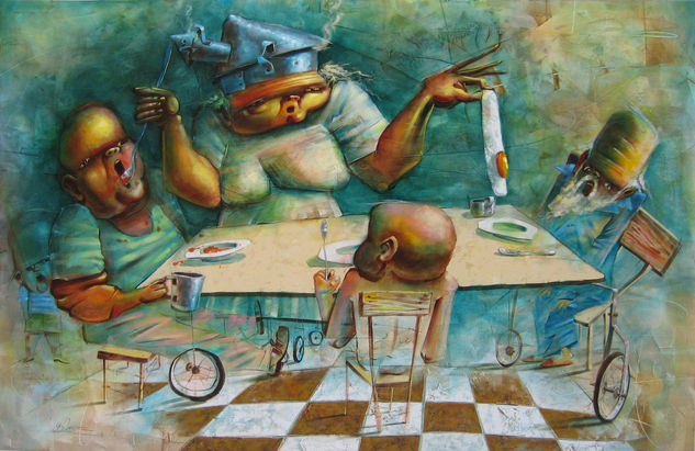 Cena en escena Acrylic Canvas Others