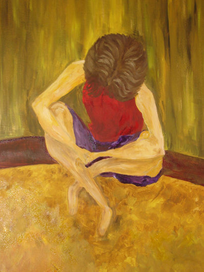 ausencia Oil Canvas Figure Painting