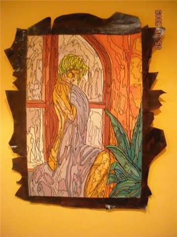 mujer en la ventana