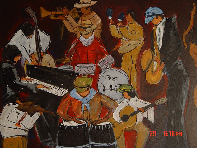 big band Acrylic Canvas Landscaping