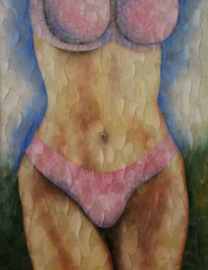 pastel tejido #3 Pastel Paper Nude Paintings