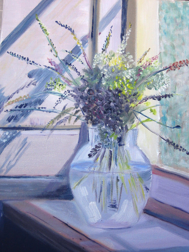 FLORES EN LA VENTANA
