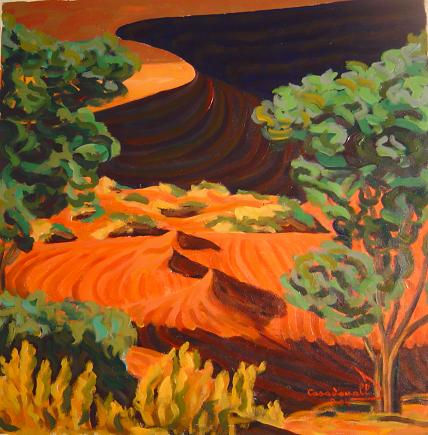 desert (fragment) Acrylic Canvas Landscaping