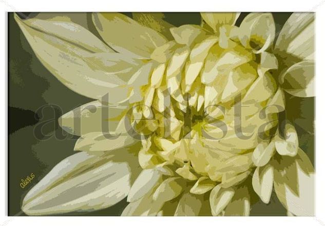 DALIA Acrylic Canvas Floral Painting