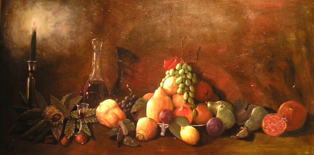 Bodegon I Oil Panel Still Life Paintings