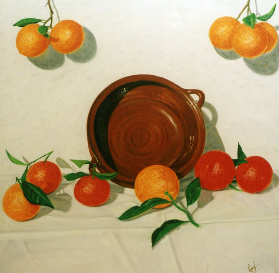 Barro con naranjas Oil Canvas Still Life Paintings