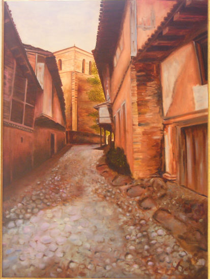 Calle vieja Oil Canvas Landscaping