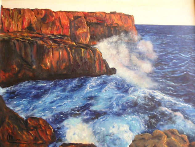 Mar brava Oil Canvas Marine Painting