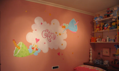 Pintura mural. Hadas Elena.Coruña.