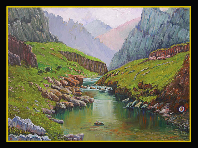 Paisaje de los Picos de Europa Oil Canvas