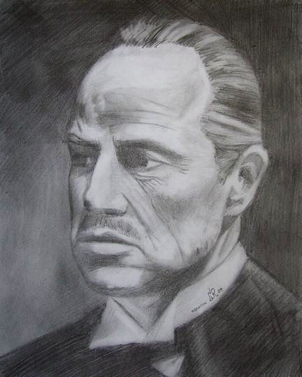 Marlon Brando (El Padrino) Lápiz