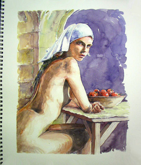 Desnudo y tomates 