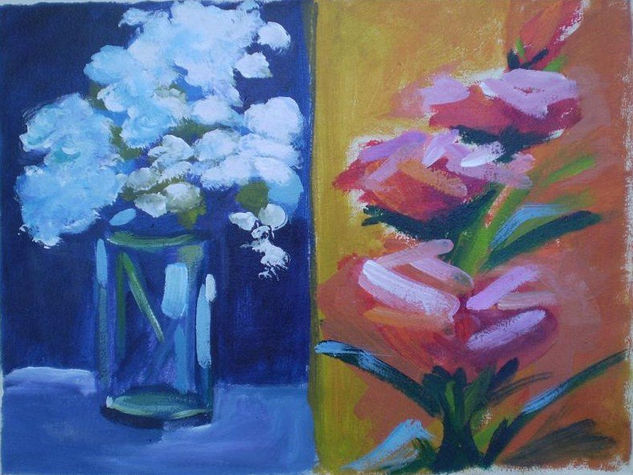 doble composición Acrylic Canvas Landscaping