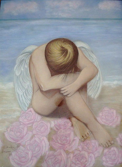 Nacimiento de un Angel Pastel Papel