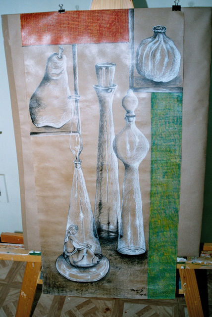 Mujer en el cristal