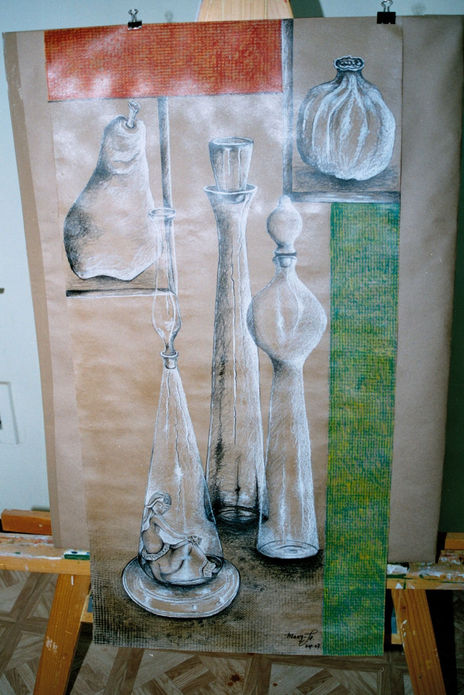 Mujer en el cristal