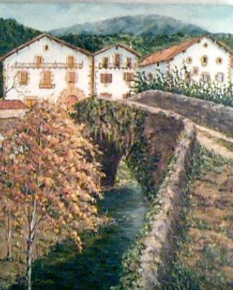 Ituren. Navarra. Oil Canvas Landscaping