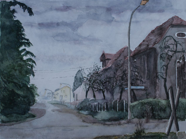 An den Johannissteinen Watercolour Card Landscaping