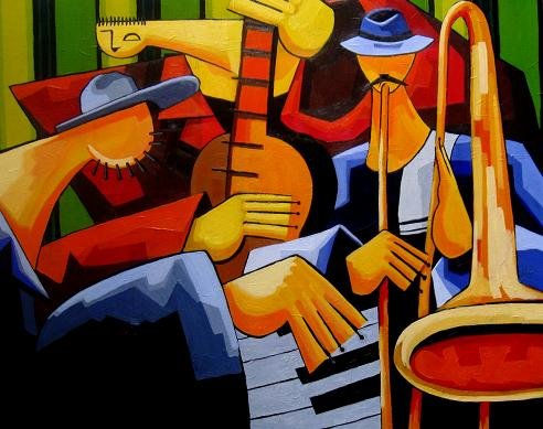 JAZZ Acrílico Lienzo Figura