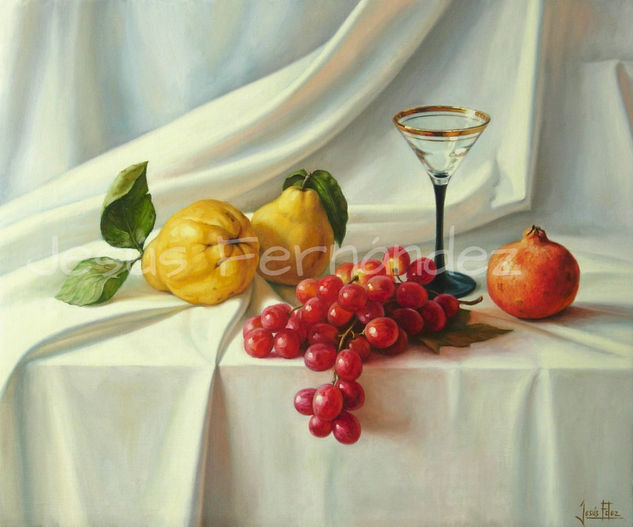 Bodegón otoñal Óleo Lienzo Bodegones