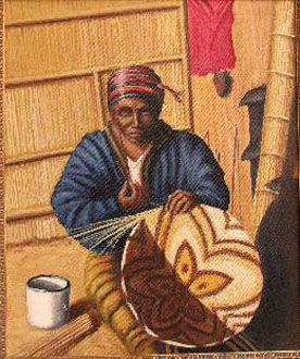 artesano africano Oil Canvas Figure Painting