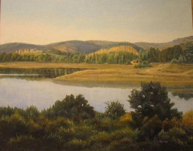 Lagunas de Ruidera Oil Canvas Landscaping