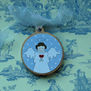 Medalla de cuna Angel de la guarda (azul)