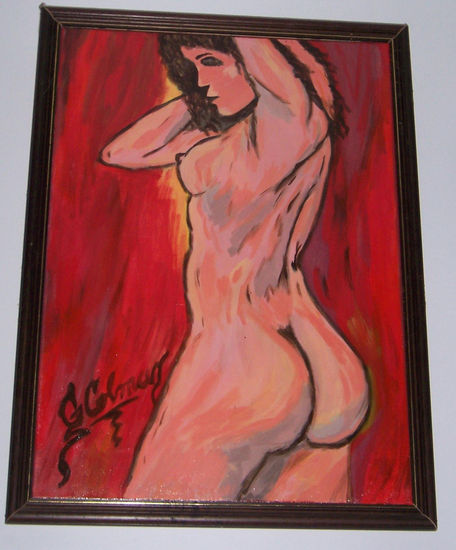 PENSAMIENTOS DESNUDOS Acrylic Canvas Nude Paintings