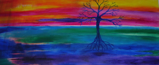 Roots II Acrylic Canvas Landscaping