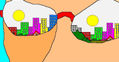 the city on the glasses