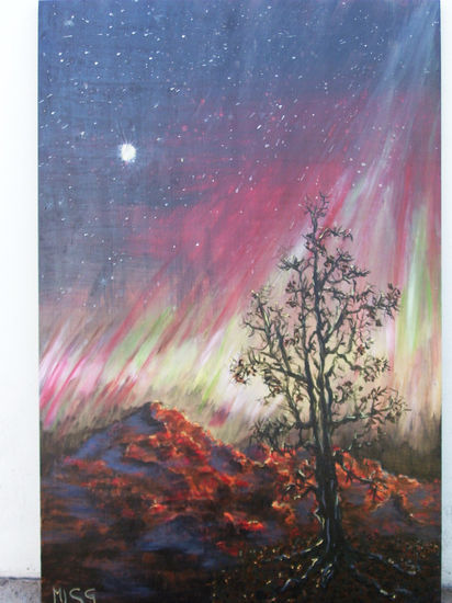 AURORA BOREAL Oil Canvas Landscaping