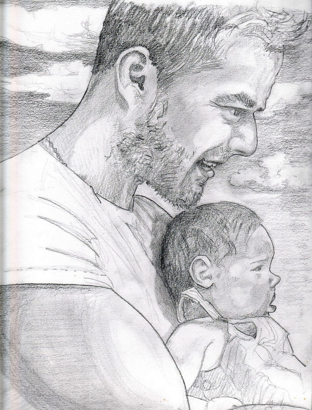 retrato sobre un reportaje del Bola de Ricky Martin